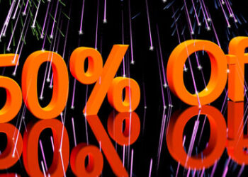 50 per cent off