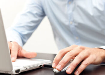 businessman on laptop computer