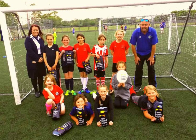 The Leeds supports local girls’ football